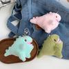 Adorable Plush Dinosaur Keychain Toy In Lake Blue Olive Pink Soft And Fluffy