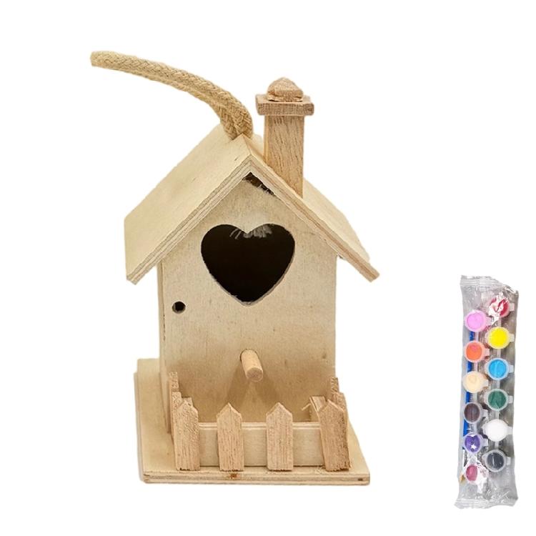 

Decorative Wooden Bird Shelter Nesting House For Outdoor Garden Yard Natural Habitats Hideouts Solution For Wild Birds S
