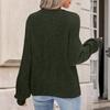 Women's Knitted Cardigan Short Knit Round Neck Open Front Sweater Button Down Elegant Casual Cardigan For Women