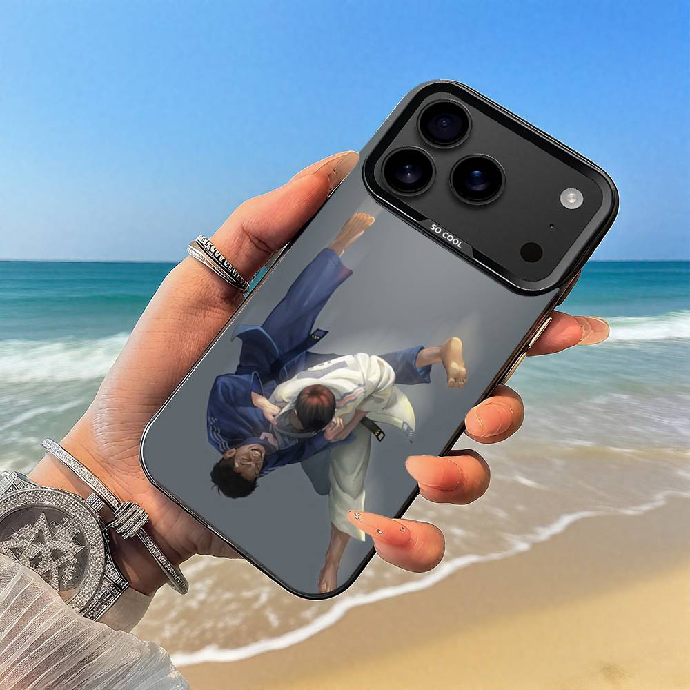 Japanese Martial Arts Judo Phone Case Black case for iPhone17,16,15,14,13,12,Pro,Max,Plus,E,SE4,Air,Mini iPhone15promax