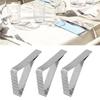 24 PCS Stainless Steel Table Cloth Holder Triangle Stable Durable Picnic Table Clips Windproof Heavy Duty Table Cover Clamp