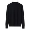 Women's Urban Style Pure Cashmere Slim-Fit Winter Knit Sweater with Half-High Neck