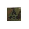 Reflective Velcro Morale Patch - IR Badge, Laser-Cut Blood Type, NKDA Tactical Rescue for Armband or Backpack.