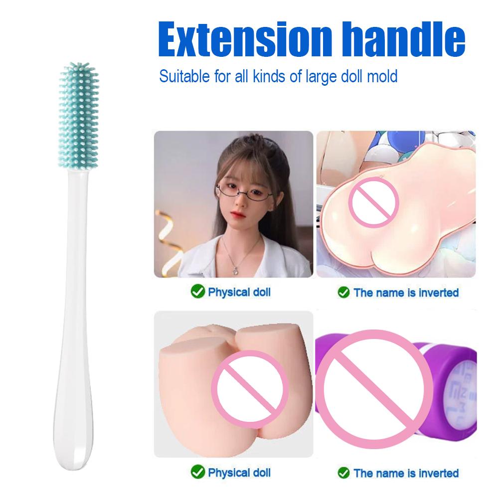Soft Silicone Cleaning Brush, Drying Stick Rod, Sex DoII's Vagina Anal Masturbator Masturbation Cup Mildew Resistant Desiccation