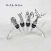 Metal Wine Stopper Silver Animal Head Sealing Plug Simulated Deer Sculpture Champagne Bottle Stopper Home Accessories