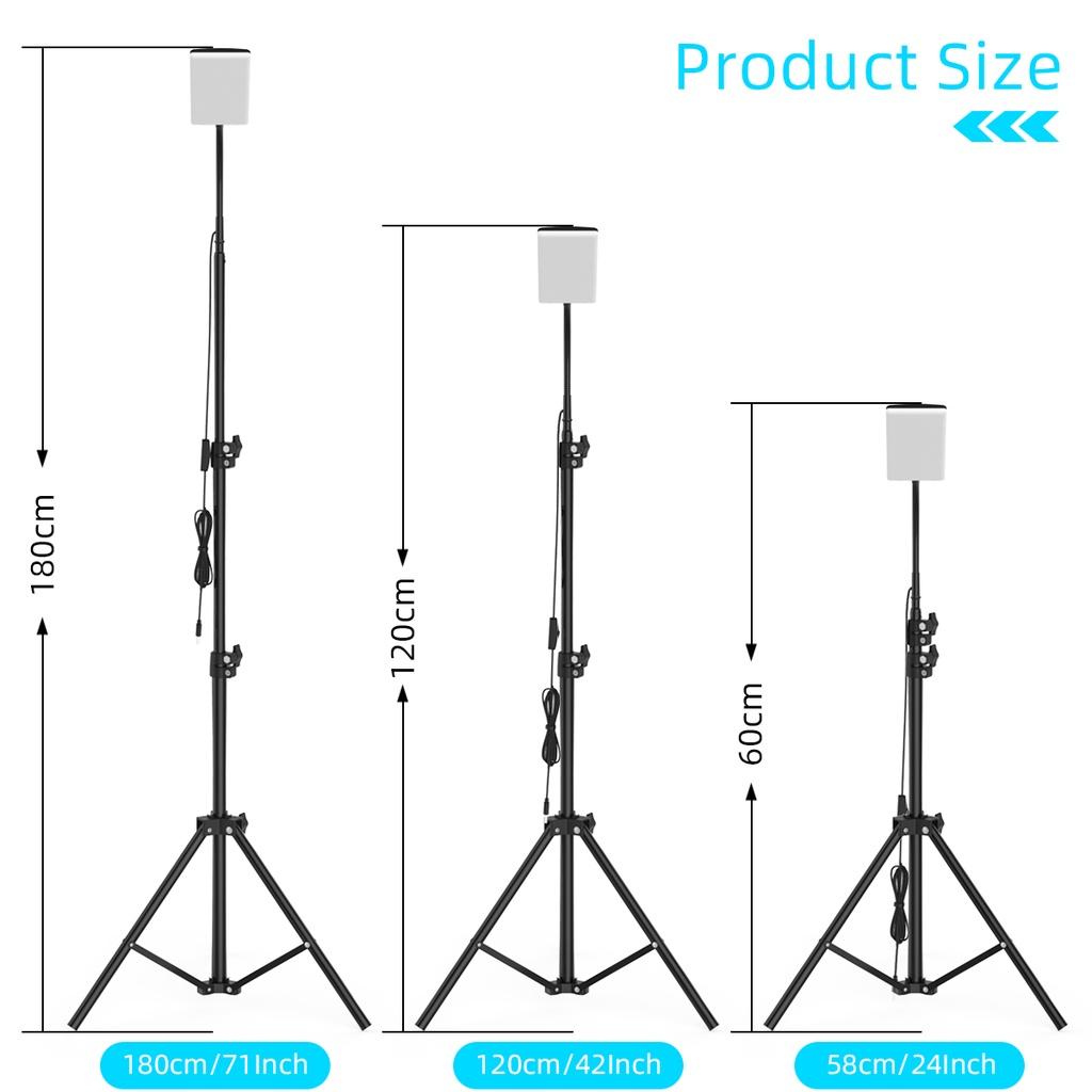 84*LEDs Floodlight Light with 1.8m Tripod Adjustable Height Camping Outdoor Working Photography Stand Fill Light
