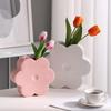 Modern Flower Pattern Vase for Dining Table and Living Room Decor