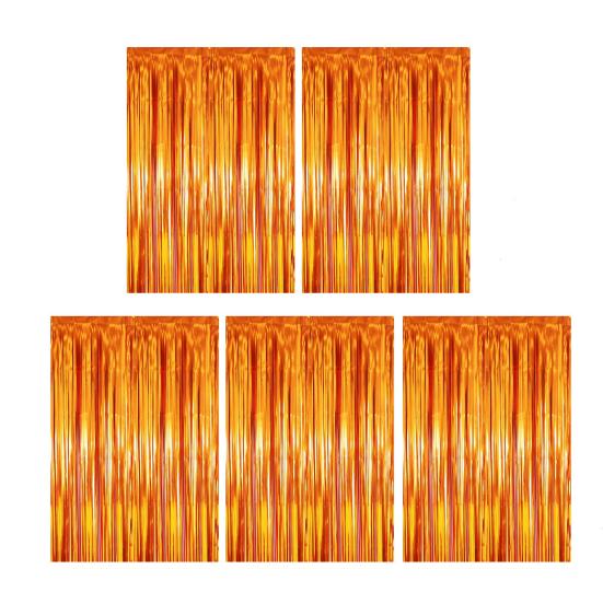 Sparkling Foil Fringe Curtains 1x2m Metallic Streamer Backdrop for Wedding