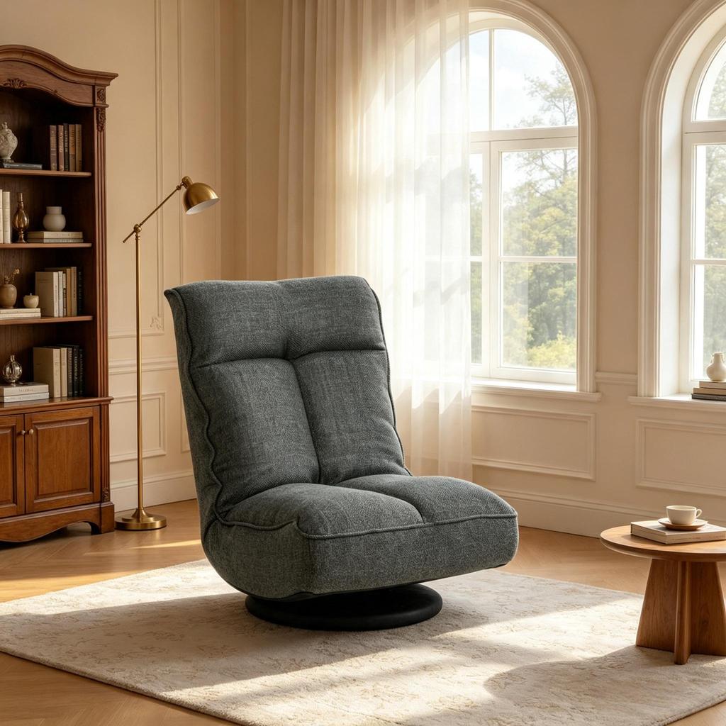 Versatile Relax Chair, Comfortable Single Chair, Swivel Chair with Adjustable Back(Single Chair Only)