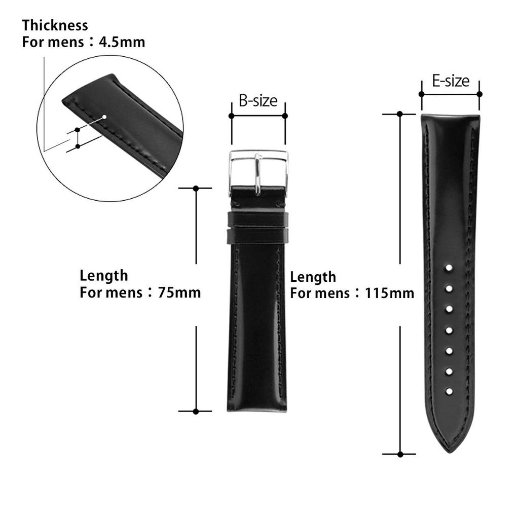 CASSIS Cordovan Watch with Replacement U1013115082018M Strap, 18mm, Burgundy, Tool,