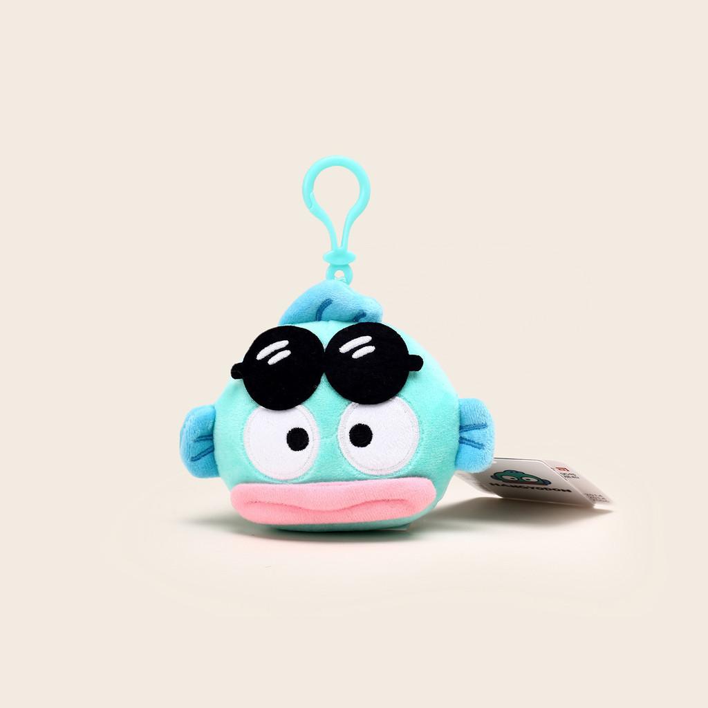 Sanrio Hangyodon Plush Keychain With Cartoon Design For Collectors And Gifts Sunglasses