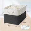 MiyabiLife Storage Boxes/Baskets, Set of 3, 40cm Wide x 30cm Deep x 24cm High, Drawstring Clothes, Foldable, Large Capacity, Stylish, Natural Cotton a