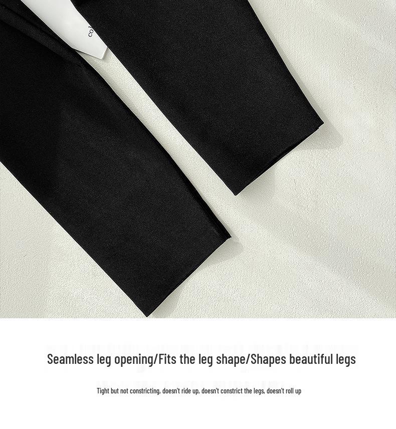 Damslimma svarta hajsimma yogaleggings - Bekväma, andningsbara och tunna