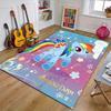Rainbow Dash Polyester Carpet, Soft Indoor Mat for Office Chair, Living Room, Computer Desk - Decorative Home Office Rug Design