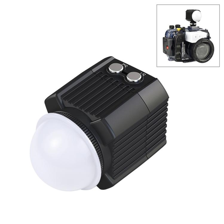 PULUZ 60m Underwater LED Photography Fill Light 7.4V/1100mAh Diving Light for GoPro, Insta360, DJI and Other Action Cameras(Black) чёрный