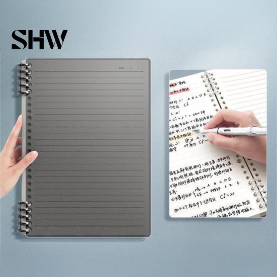 Study Supplies for Classroom A5 Spiral Notebook, Lined /Horizontal Grid/Blank Inner Page, Multifunctional Writing Pad Morandi Solid Color Cover