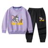 Autumn 2022 Kids' Sweatshirt and Pants Set: Stylish Casual Two-Piece for Boys and Girls