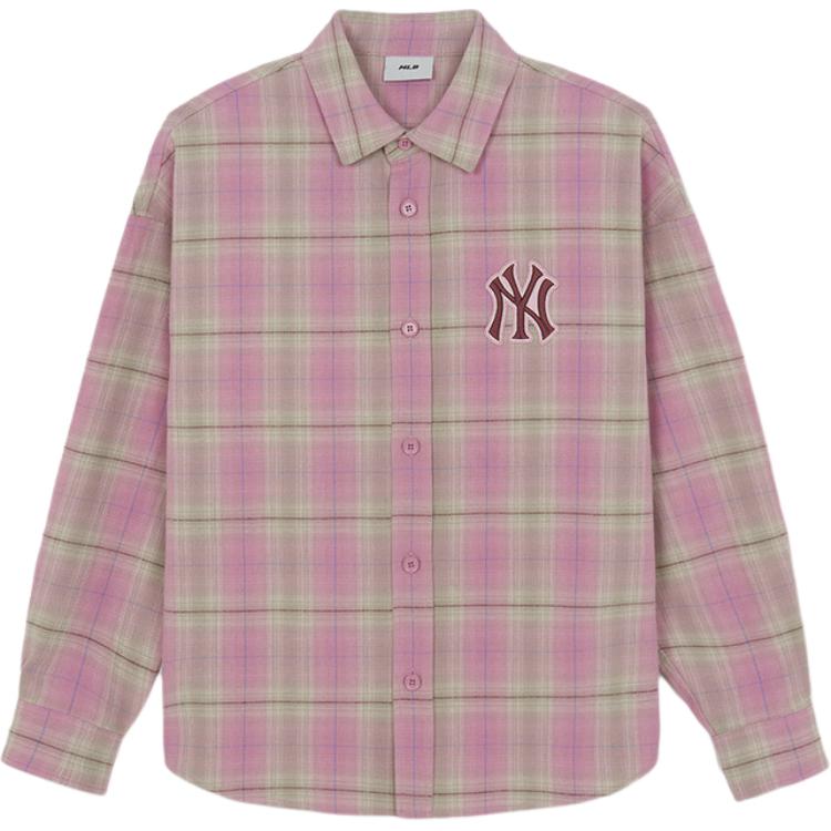 MLB Shirts Unisex Light Pink Lapel Moderate 3AWSB1061-50PKL- L