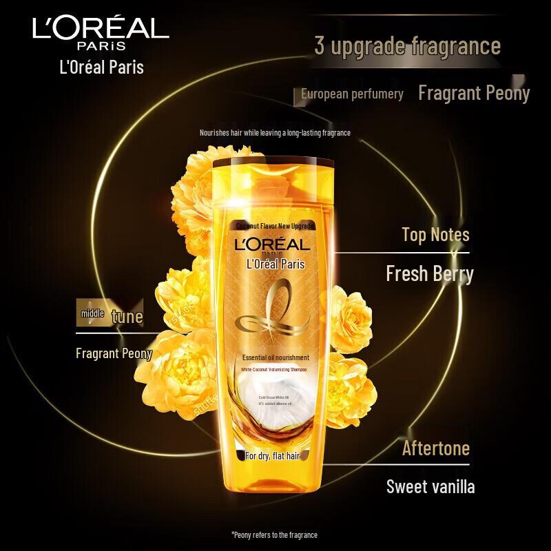 L'Oréal Elvive Coconut Oil Volumizing Shampoo 4-Pack