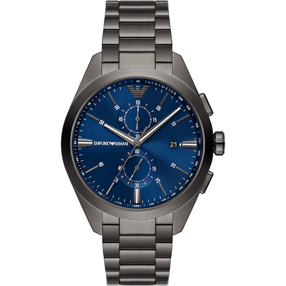

Мужские кварцевые часы Emporio Armani Claudio Blue Anthracite Metal AR11481 синий