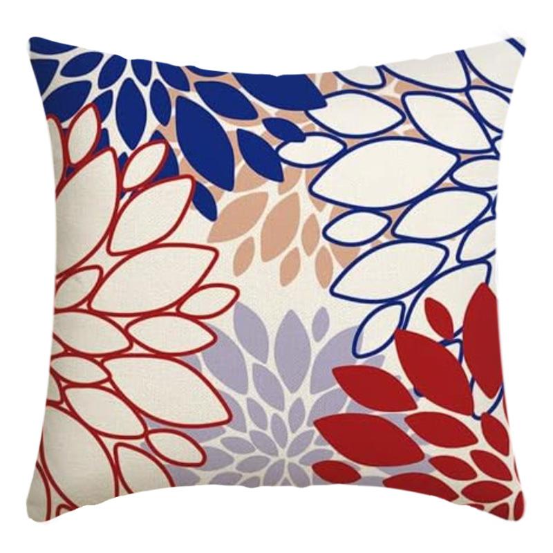New Independence Day Cushion Pillow Cover Nordic Linen Pillow Cover