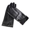 Women's Autumn and Winter Sheepskin Gloves, Piled and Thickened Outdoor Sports, Warm and Cold-proof Fashion Bow Touch Screen Gloves