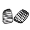 For Bmw 5 Series E39 525 528 530 535 1999-2003 Car Grille Front Kidney Grill Double Line Black 51137005837 51137005838