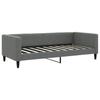 Vidaxl Sofa Rozsuwana Z Materacami, Ciemnoszara, 90X190 Cm, Tkanina