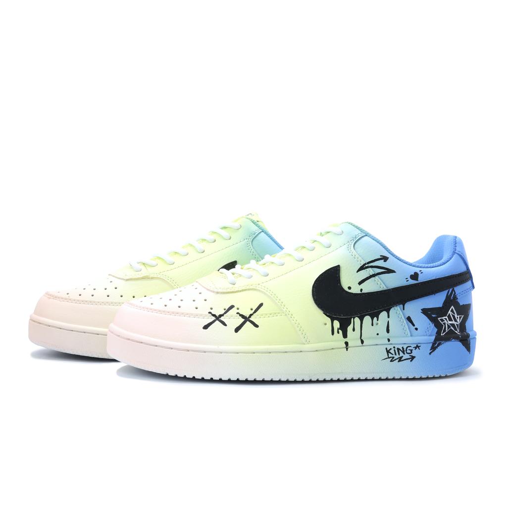 Nike Court Vision 1 King Star Abrasion Resistant Lightweight Wear Resistant And Lightweight Low Top Skateboard Shoes DH2987-101(Team1035-)