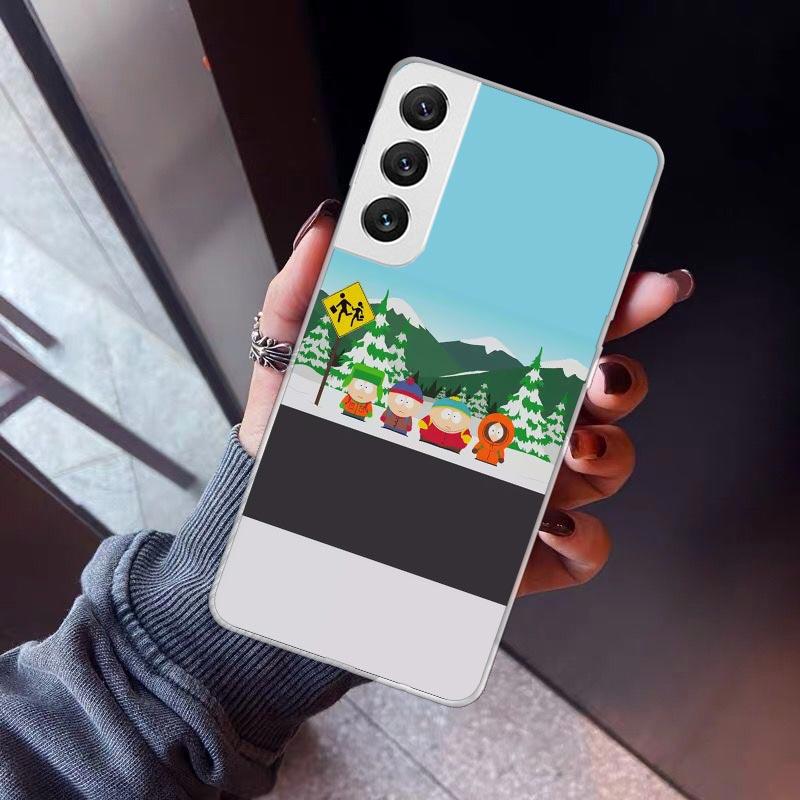Cartoon S-South P-Parkes Phone Case For Samsung Galaxy S26 S25 Edge S24 S23 Ultra S22 Plus S21 S20 FE Soft TPU Back Cover Funda