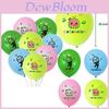 Globos de Látex Múltiples Temáticos de Cocomelon Coloridos Suministros de Decoración para Fiesta de Cumpleaños Infantil