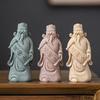 Sandstone God of Wealth Statue Chinese mythological figure ornaments Home Office Wealth Gathering Decoration Accessories