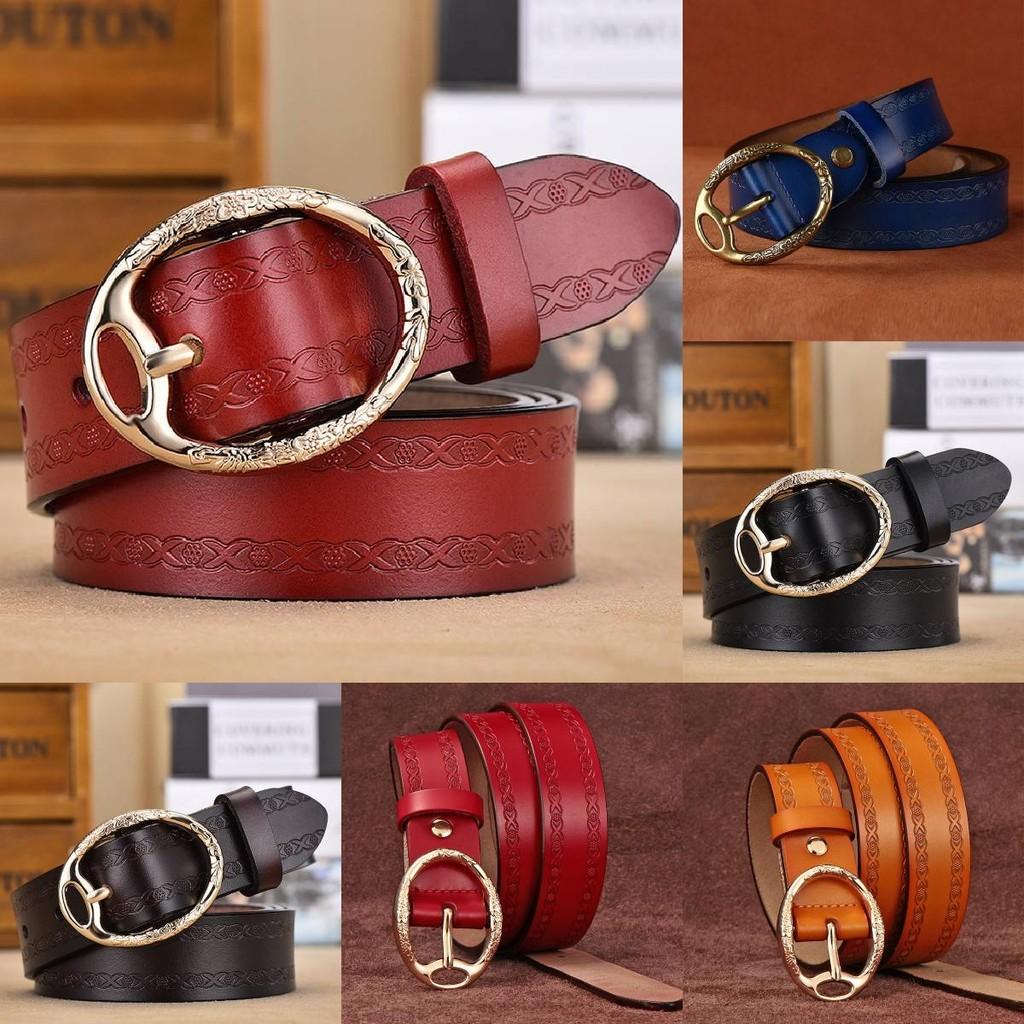 Korean Style Womens Leather Belt With Alloy Buckle For Artful Vintage Dress And Pants