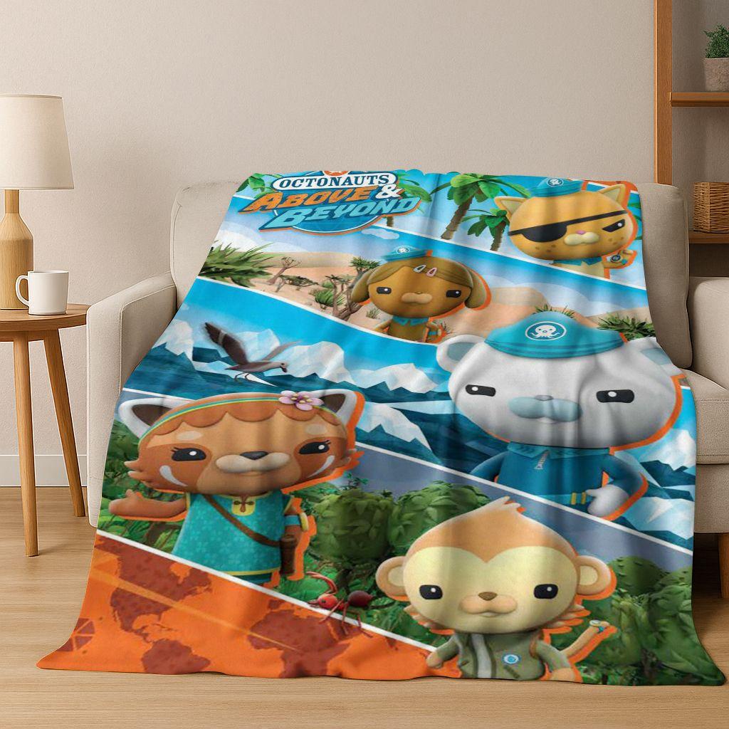 26 Stil Octonauts Barnacles Cartoon Flanell Decke, Warme und Gemütliche Weiche Überwurfdecke für Zuhause Schlafzimmer Bett Sofa Abdeckung Kinder Geschenk