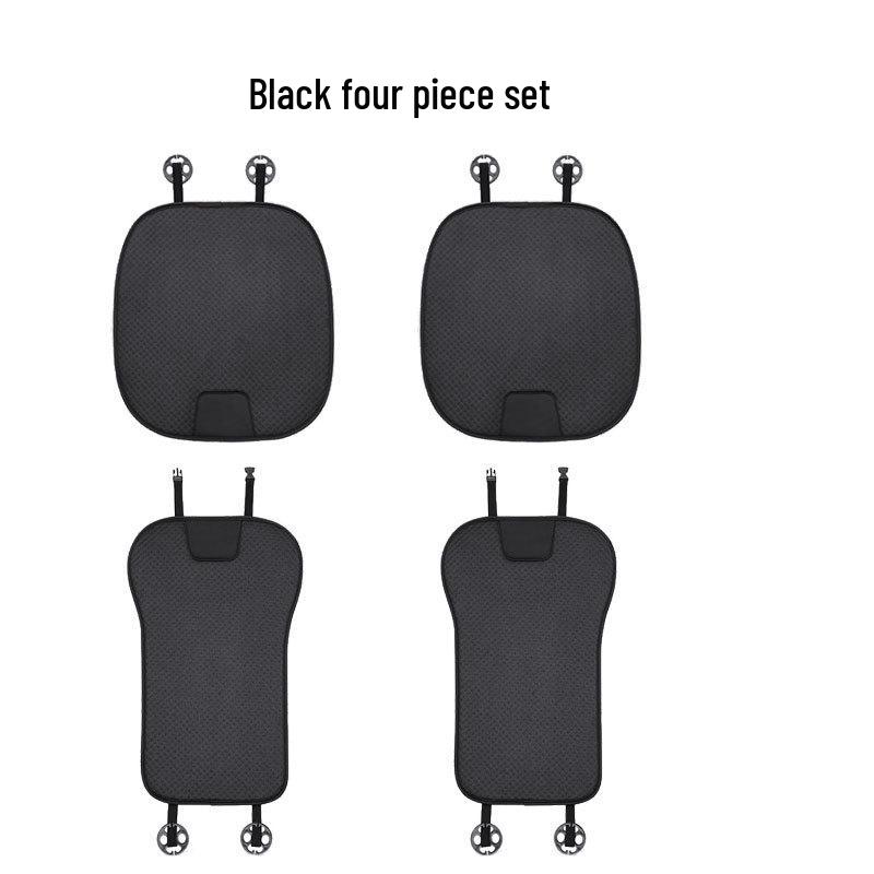 Breathable Non-Slip Ice Silk Car Seat Cushion Summer Cool 3-Piece Set