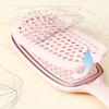 Soft Bristles Hair Comb for Scalp Massaging and Styling Curly Detangler Hairbrush Suitable for Travel and Home Use