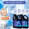 2000ML Epoxy Resin Kit 1:1 Ratio Crystal Clear Epoxy Resin Bubble-Free Anti-Yellowing Resin for Casting, DIY, Resin Art, Molds