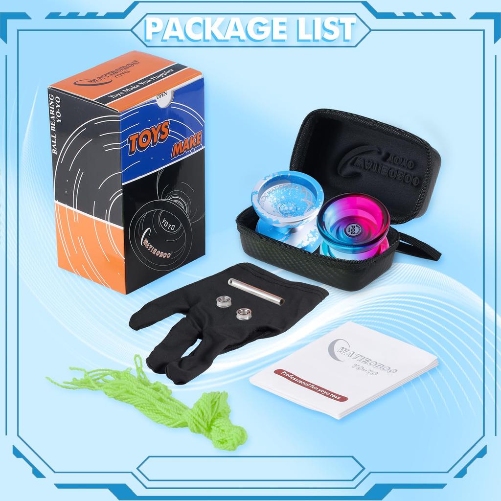 WATIEOBOOyoyo Set P02 and C130 Top Finger Spinning Camouflage Set Suitable for and as well as Competition Meets Top Finger Spinning Performance