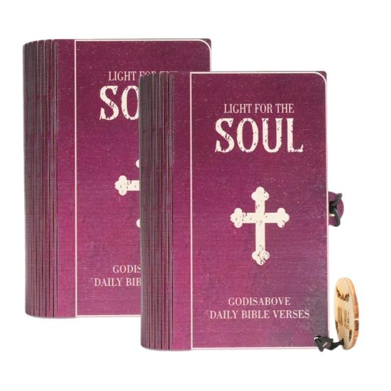 Bible Verses Box Set Daily Encouragement Cards with Wooden Storage Box Devotional Christian Scripture