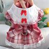 Breathable Pet JK Skirt Cute Cat Princess Dress Pet Chest Strap Pet Vest Harness  Spring