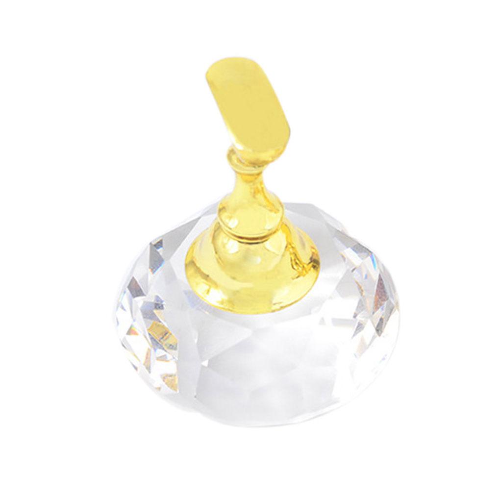 6pcs Tips Stand Holder Alloy Art Rhinestone Display Tip Holder Salon DIY Practice Manicure Tool