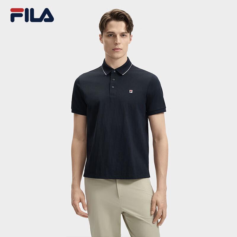 FILA Men s Knitted Short-Sleeve Polo Shirt M
