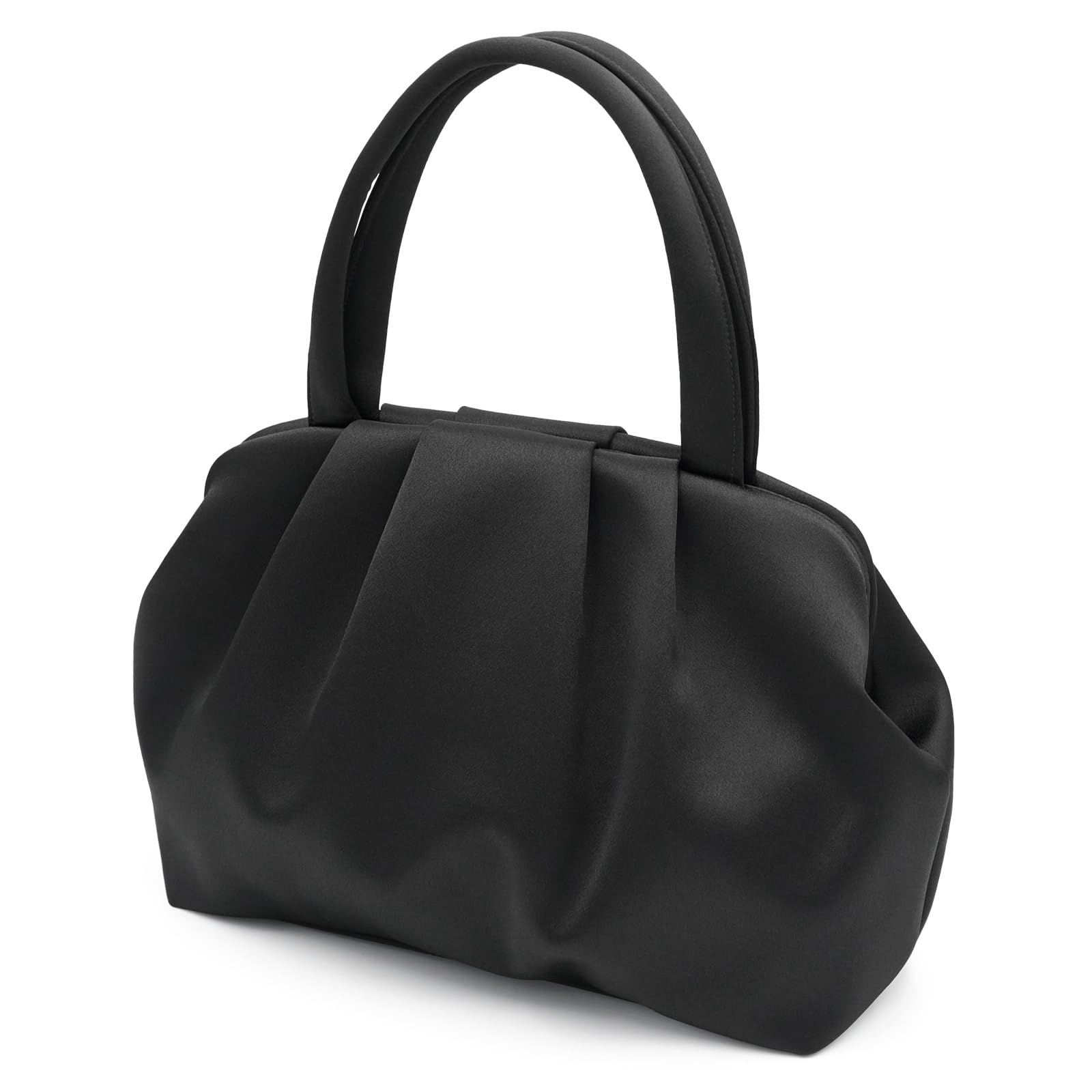 Формальная сумка Plex Сумка-тоут с мягким дизайном Складки Идеально подходит для свадеб похорон школы и мероприятий Размер A5 Черный 10700₽