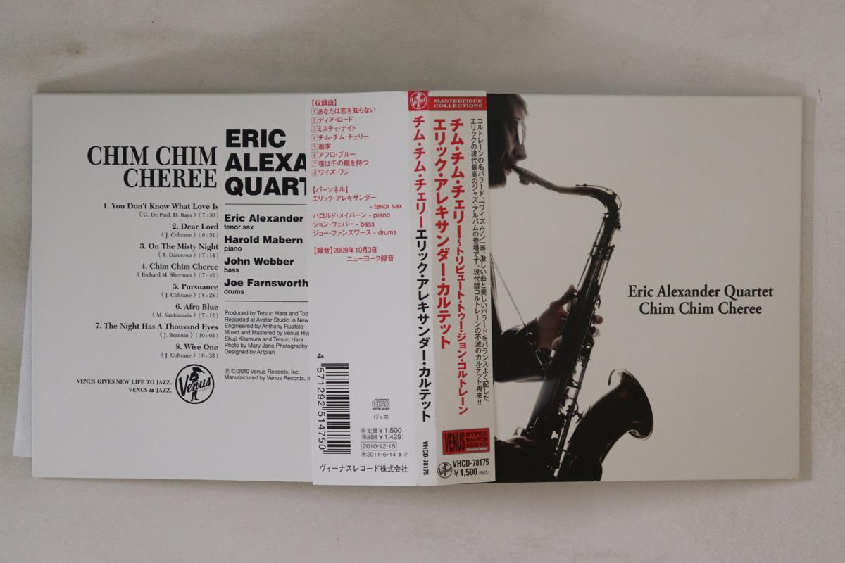 

CD ERIC ALEXANDER QUARTET - Chim Chim Cheree VHCD78175 VENUS 2010 Japan Obi Jazz Used