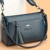 Soft Leather Women's Small Square Bag Shoulder Bag Middle-Aged Mother's Bag Commuter Crossbody Bag