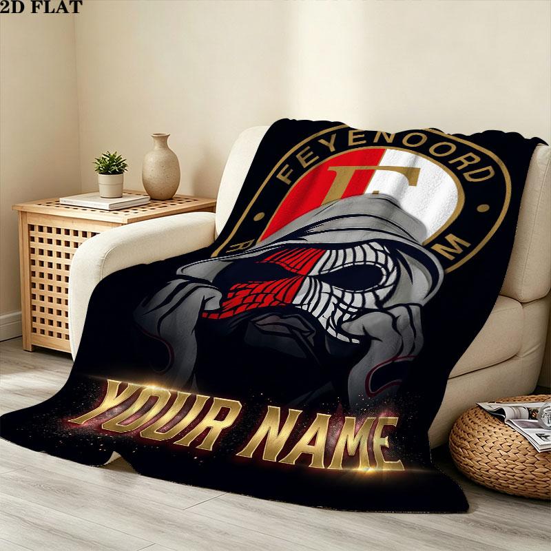 Custom Feyenoord Blanket, High quality Comfortable for All Seasons, Home Decor, Warmth and Comfort