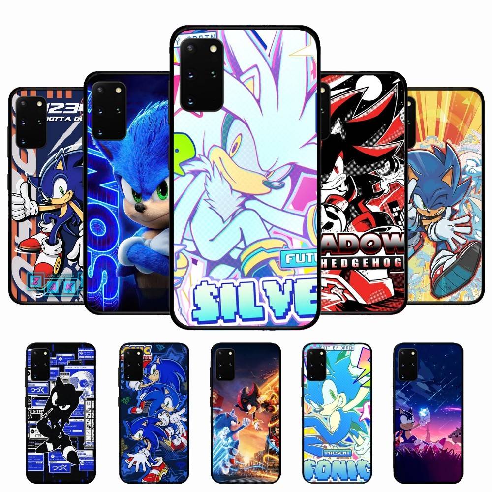 Game Sonic Movie Anime Phone Case For Samsung S 24 Fe 25 Ultra Plus 20 Lite 21 30 22 23 24 22 Ultra 5G Fundas