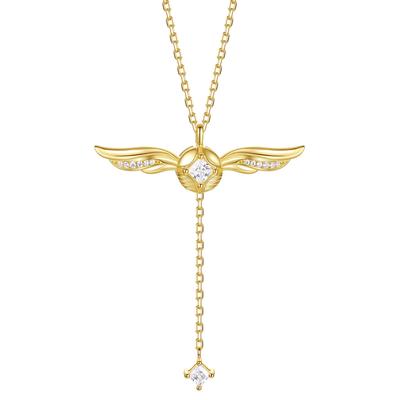 X Harry Potter Official Collaboration Gold Snitch Necklace with Moving Harry Potter Exclusive Christmas Gift Wings, Silver, Box, Halloween,
