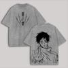 Jujutsu Kaisen Okkotsu Yuta T-shirt Vintage Washed Oversized T Shirt Summer Short Sleeve Polyester Tees Tops Men Women Clothing