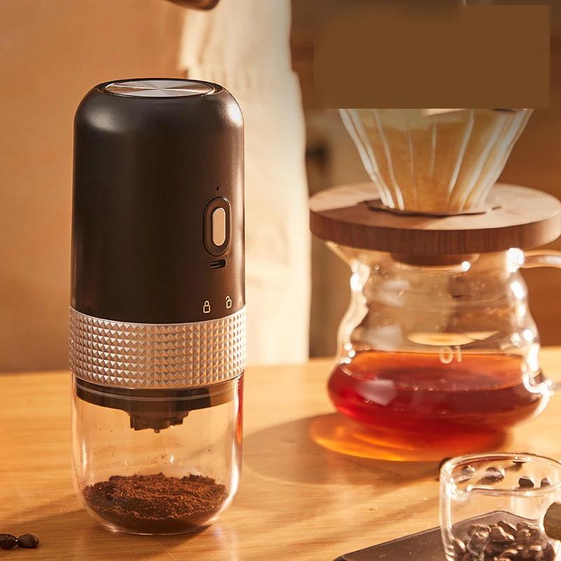 Portable Electric Coffee Grinder Rechargeable Espresso Grinder Ceramic Grinding Core Home Coffee Bean Grinder Coffee Accessories